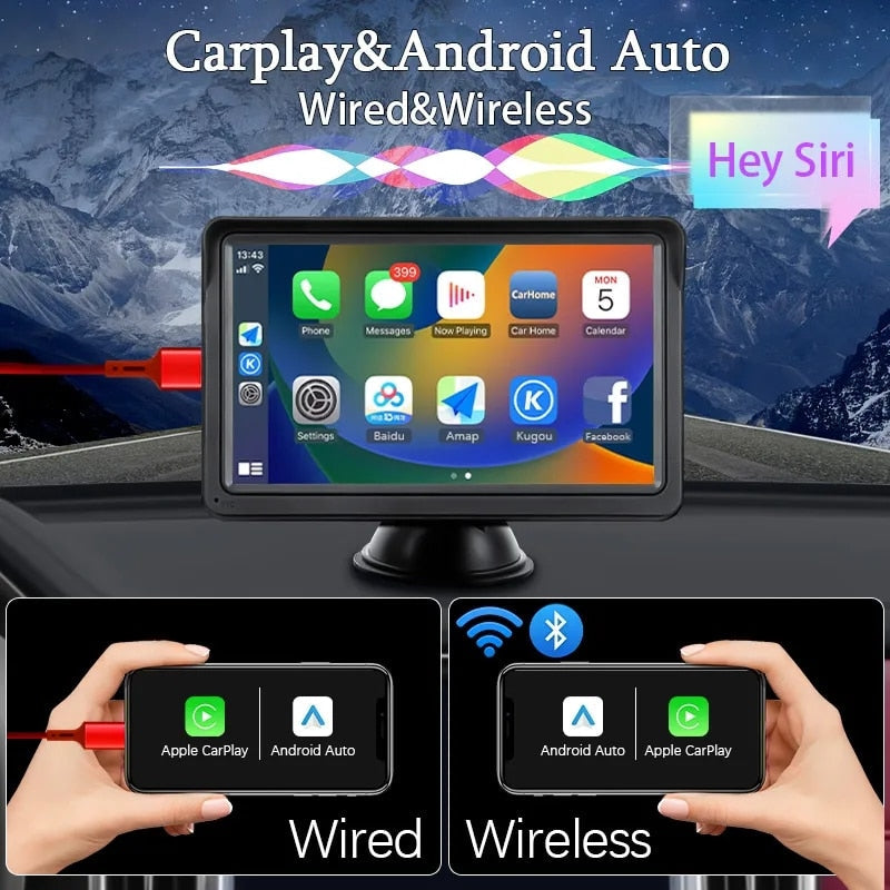 7inch Universal Apple Carplay & Android Auto System