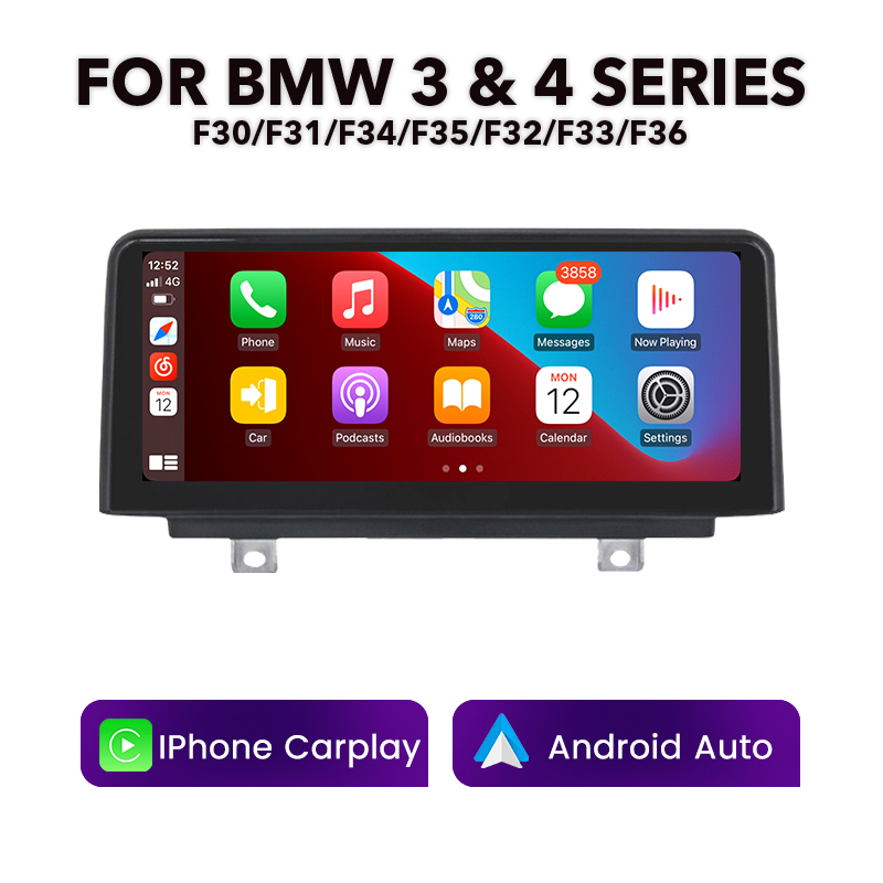 BMW F-Series 3 & 4 Series 10.25" Multimedia Touchscreen Display + Built-in Wireless CarPlay & Android Auto | 2011 - 2017 (LHD | RHD)