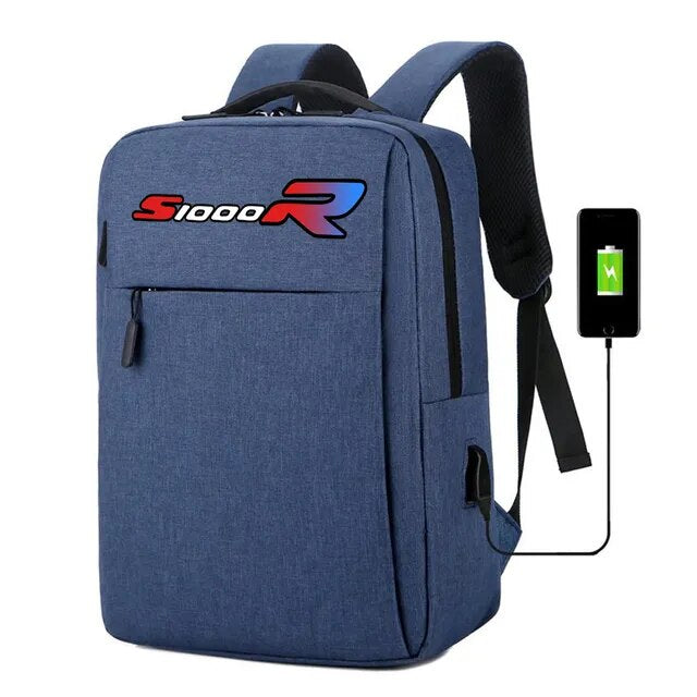 BMW S1000R Waterproof Business Backpack With USB Charging