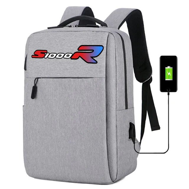 BMW S1000R Waterproof Business Backpack With USB Charging