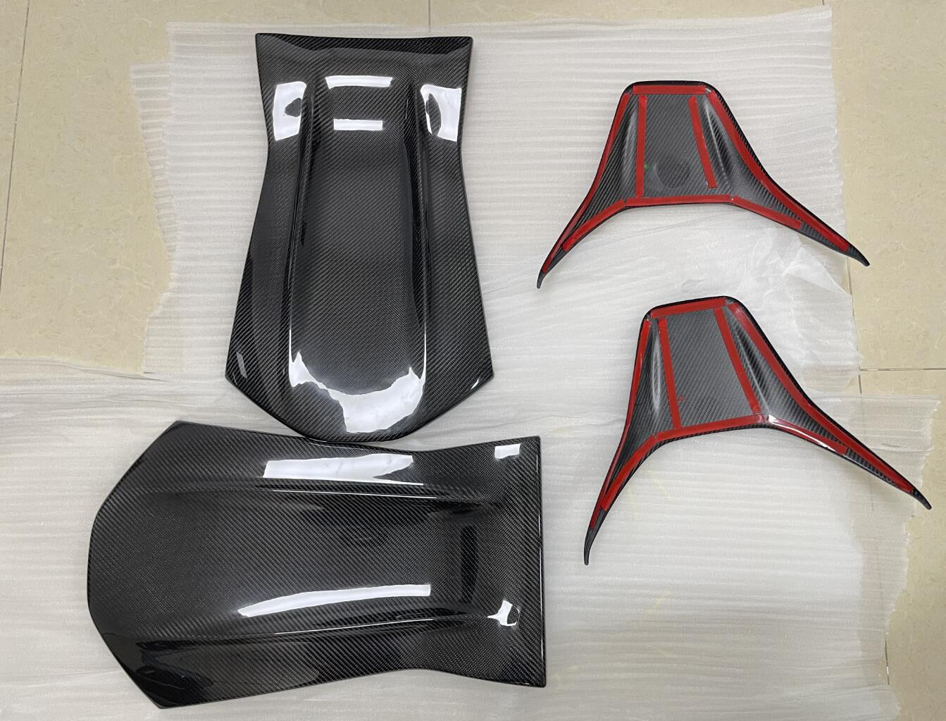 2014-17 Mercedes Benz AMG Models Carbon Fiber Seat Backing Overlays