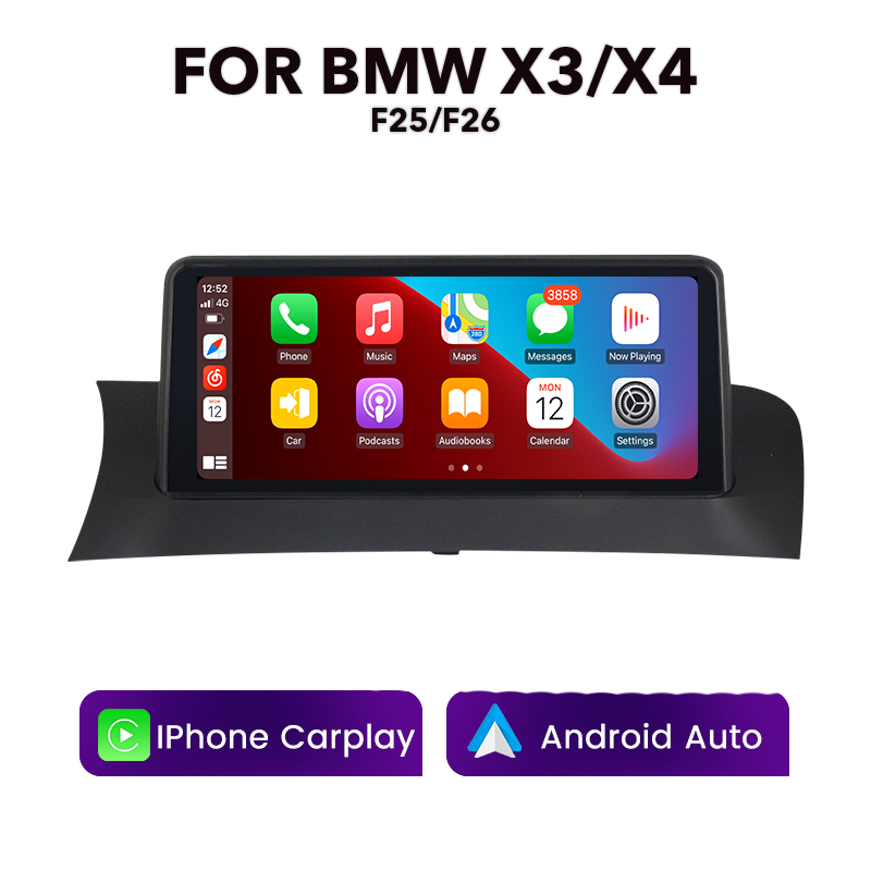 BMW F-Series X3/X4 F25/F26 2010 - 2017 10.25" Multimedia Touchscreen Display + Built-in Wireless Carplay & Android Auto (LHD Only)