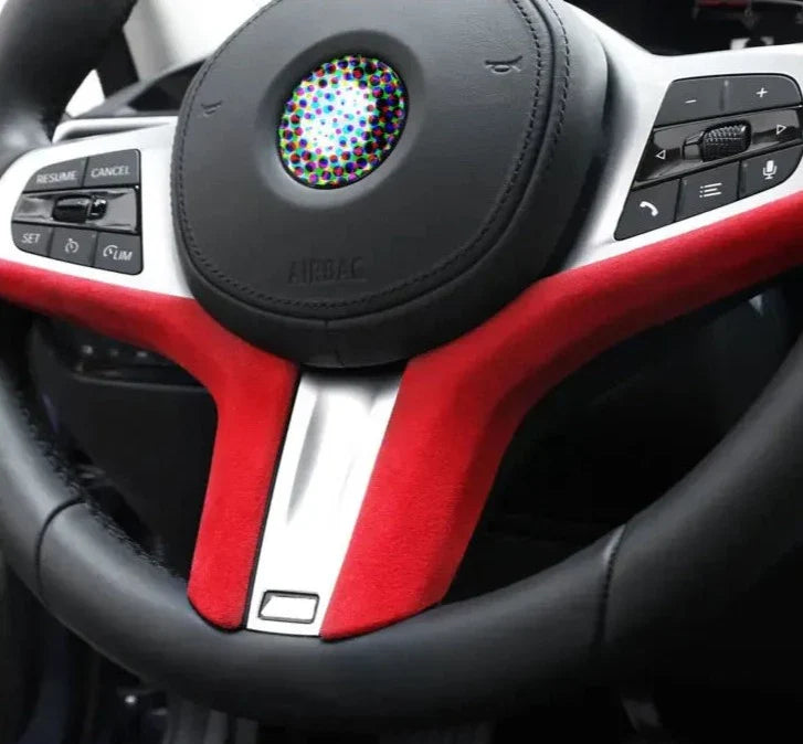 BMW G Series M-Sport Steering Wheel Suede Alcantara Overlay Trim