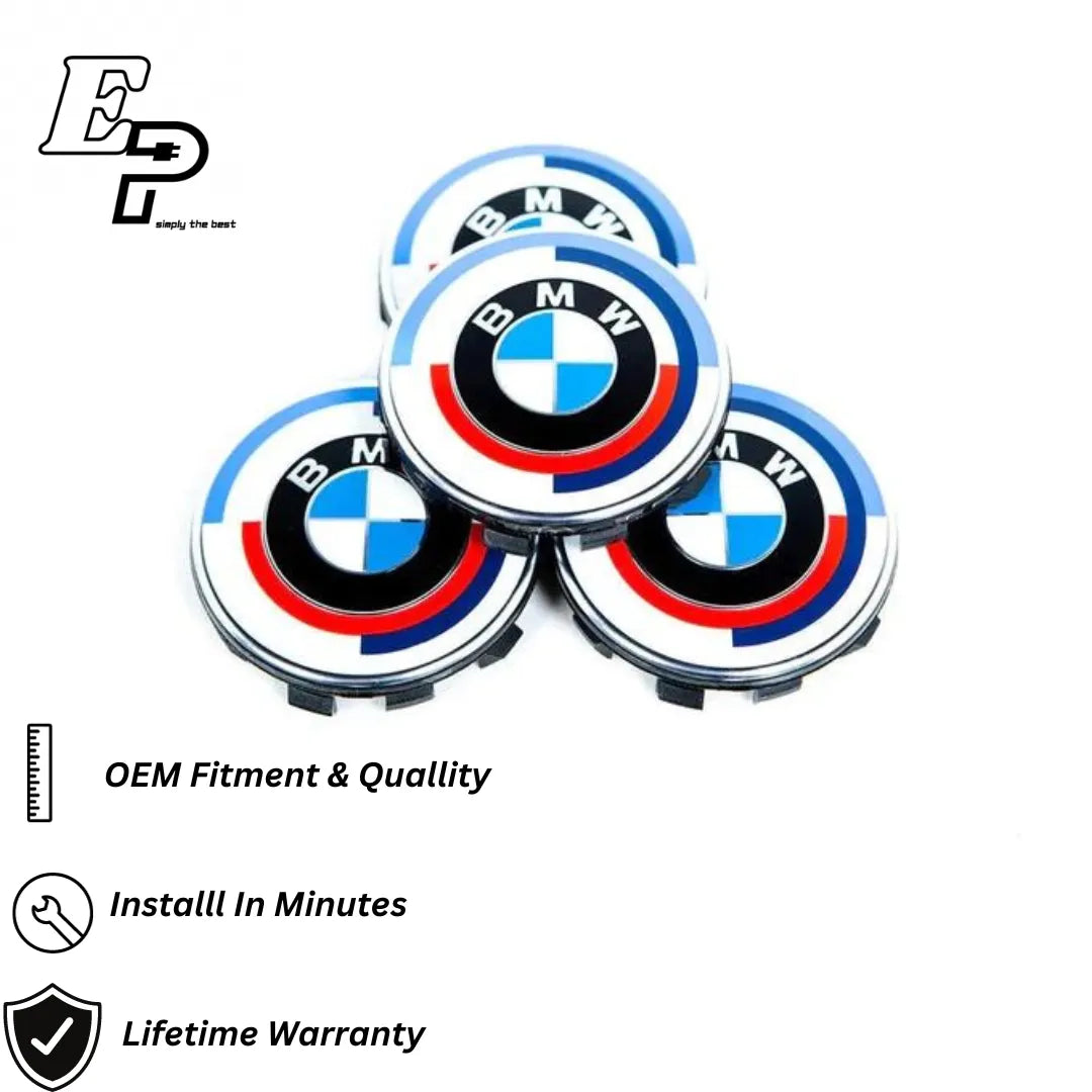 BMW M 50 Year Anniversary Heritage Wheel Caps