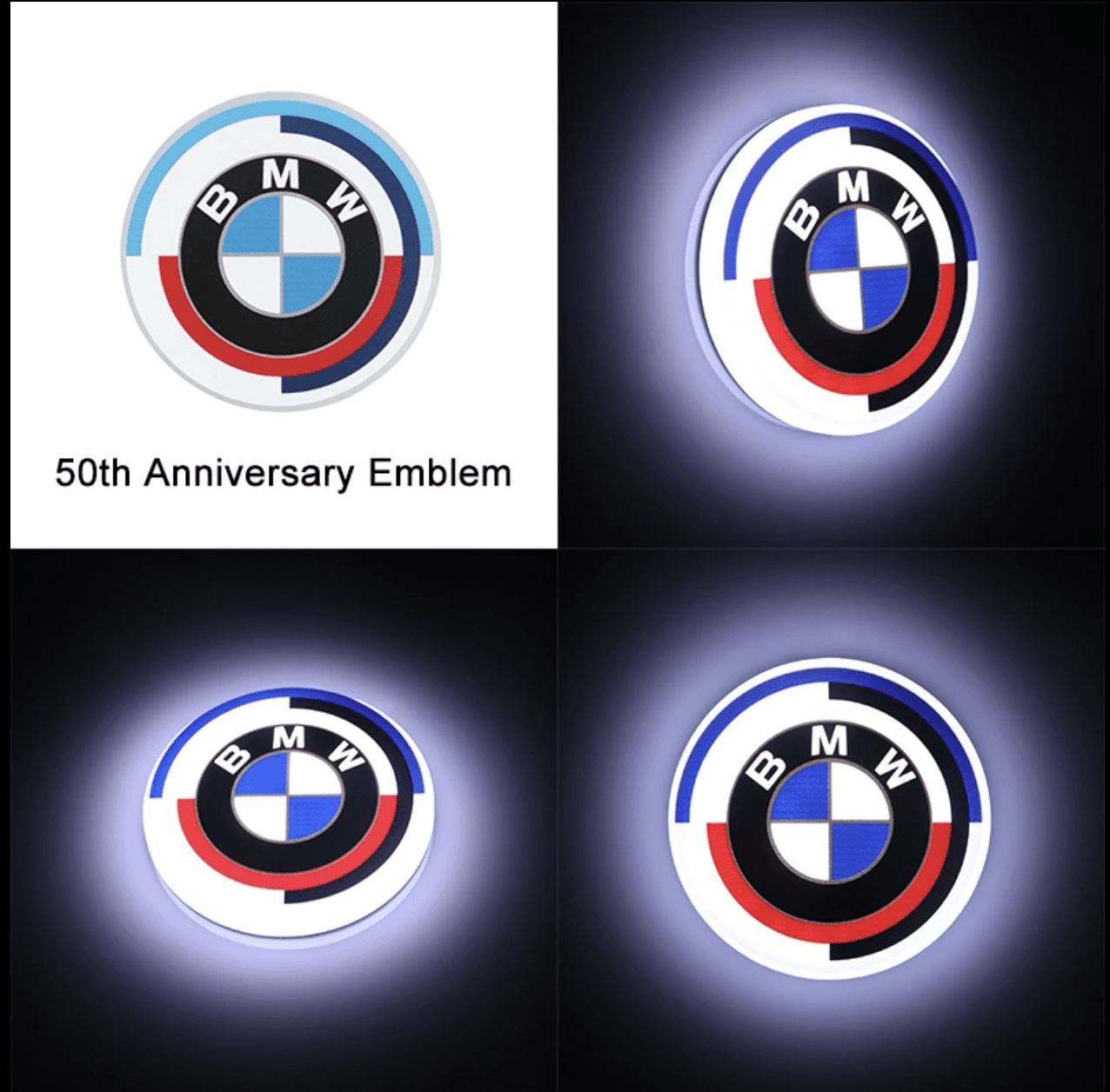 BMW 50th Anniversary Emblem, BMW M 50 Years Emblems
